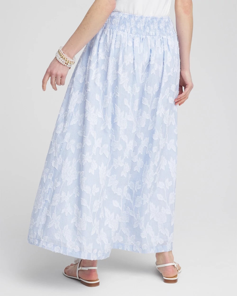 Floral Jacquard Maxi Skirt - US 2087