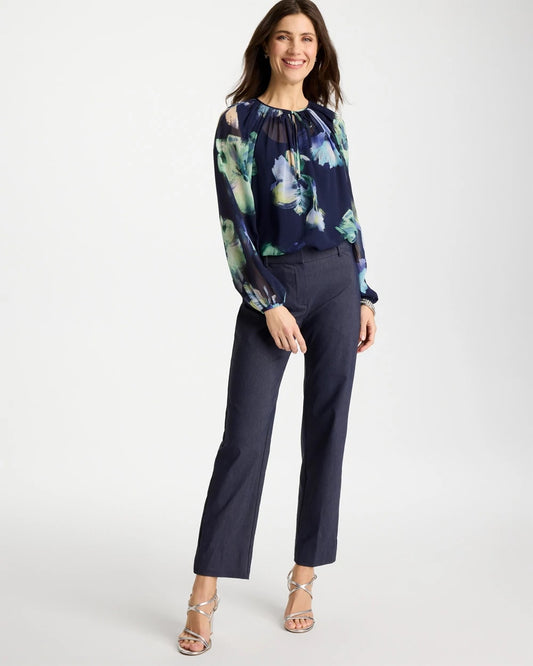 Emme Fly Front Straight Ankle Pants - US 6610