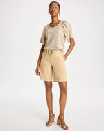 Emme Fly Front Sateen Shorts - US 1200