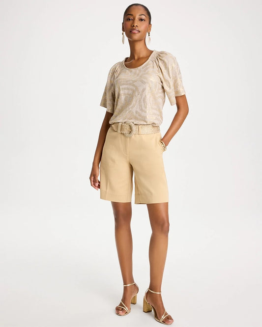 Emme Fly Front Sateen Shorts - US 1200