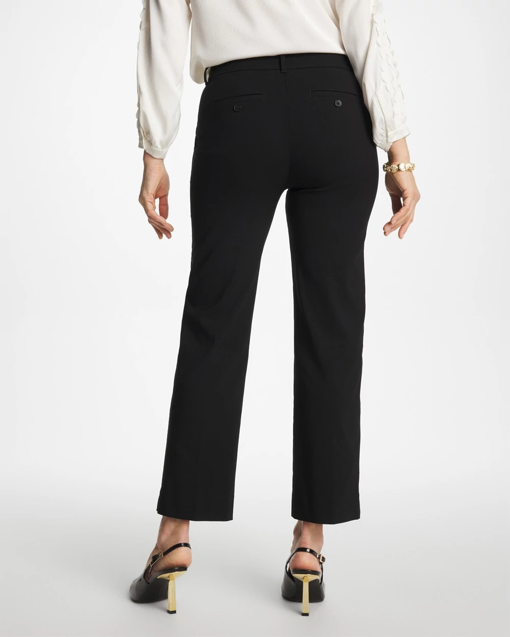 Emme Fly Front Straight Crop Pants - US 3736