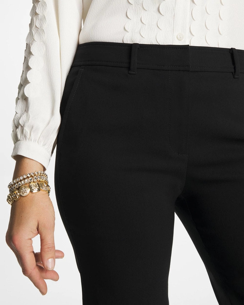 Emme Fly Front Straight Crop Pants - US 3736