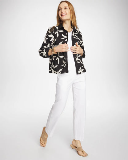 Emme Fly Front Straight Crop Pants - US 8869