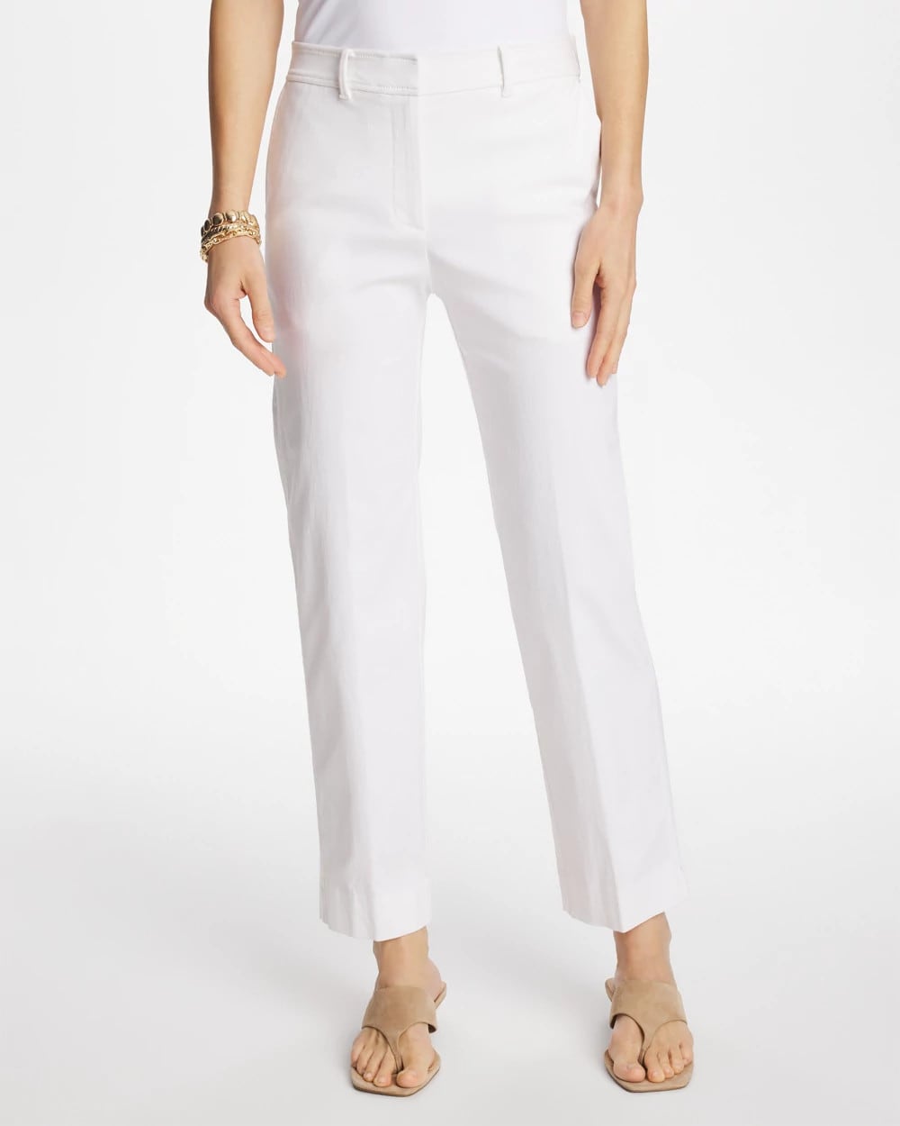 Emme Fly Front Straight Crop Pants - US 8869