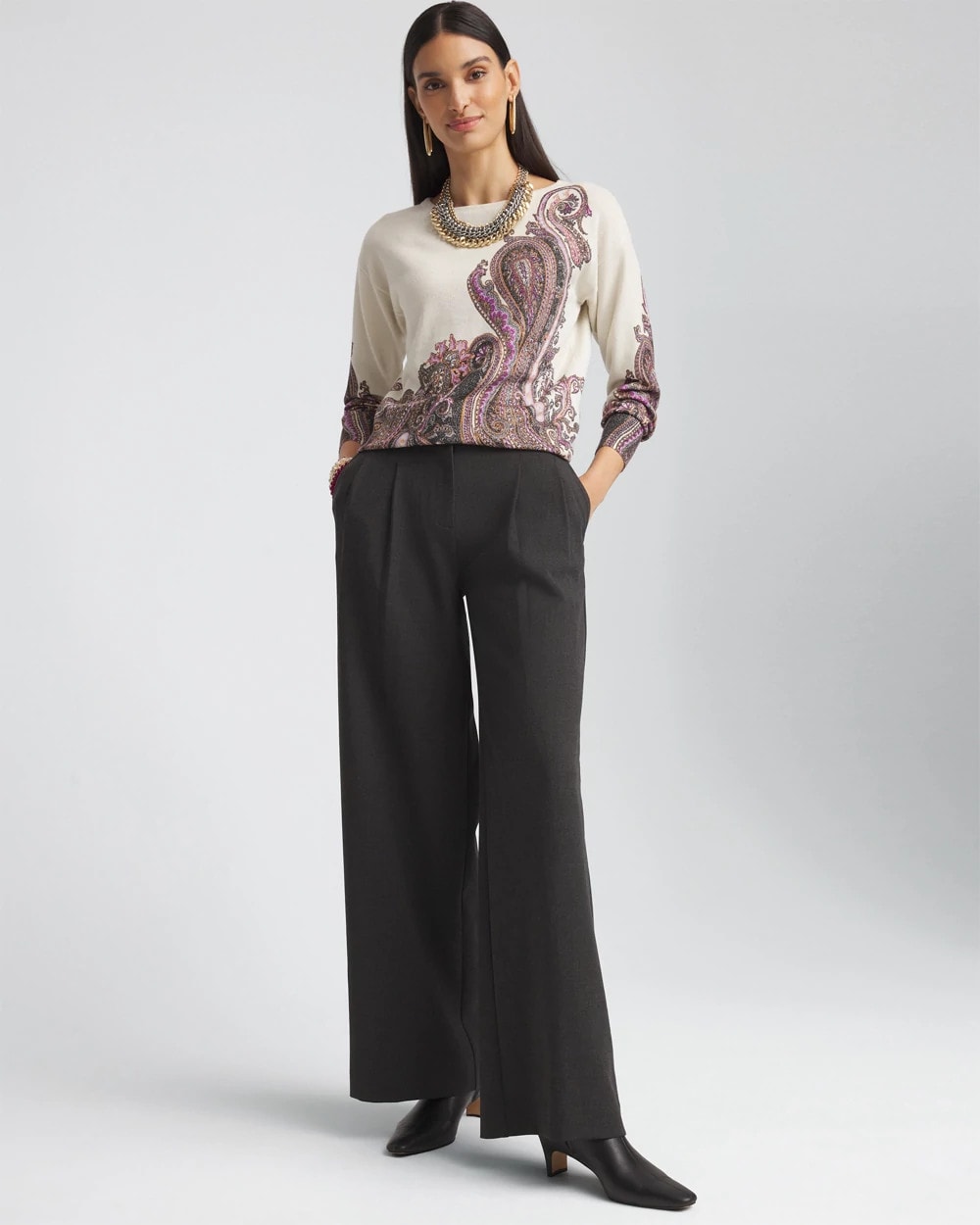 Pleated Trouser Pants - US 1419
