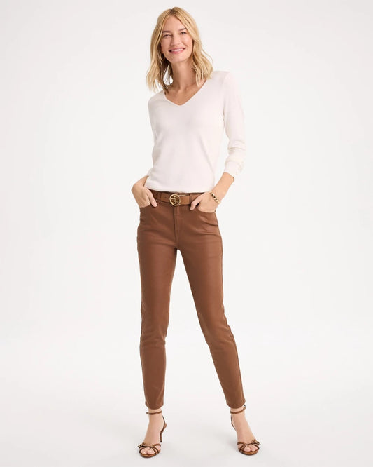 Coated Skinny Ankle Jeans - US 1515