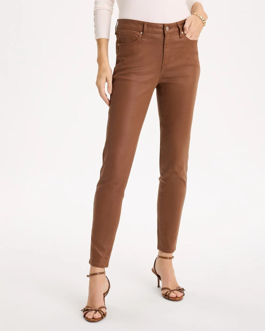 Coated Skinny Ankle Jeans - US 1515