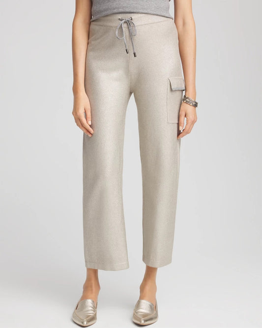 Zenergy® Luxe Foil Cashmere Blend Cargo Pants - US 0053