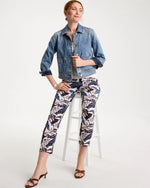 Forest Print Brigitte™ Slim Pull-On Crop Pant - US 9167