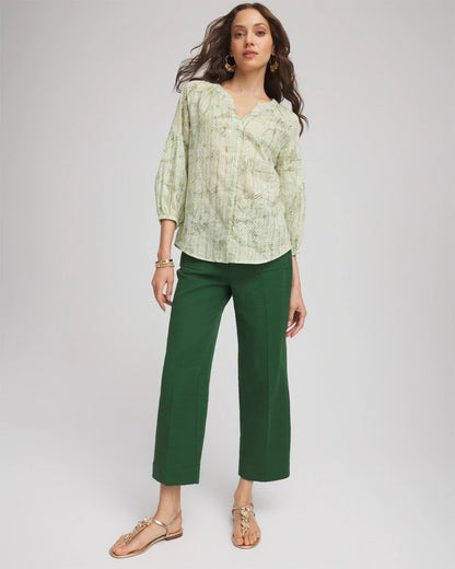 Cropped Straight-Leg Pants - US 8716