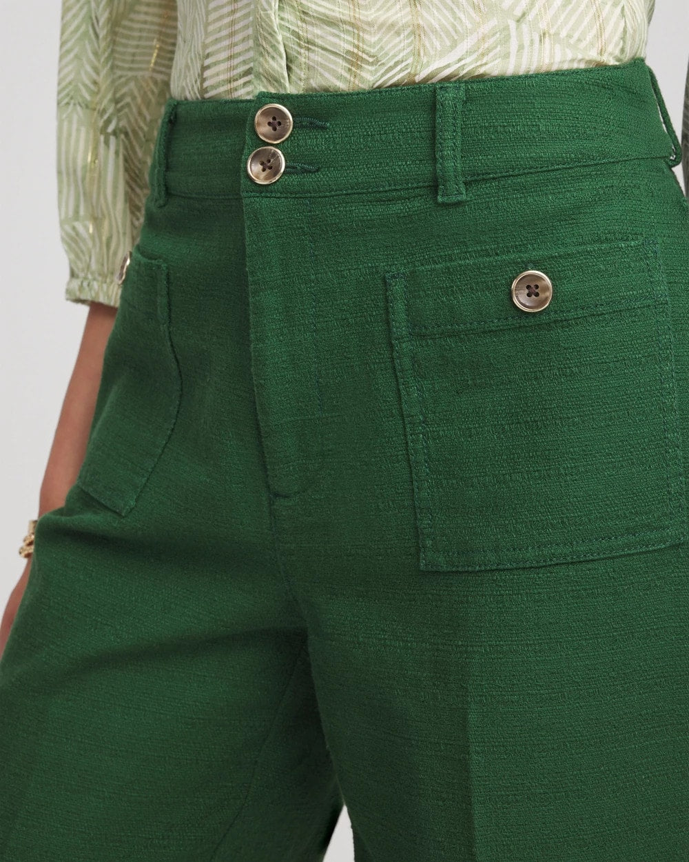 Cropped Straight-Leg Pants - US 8716