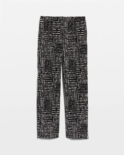 Emme Fly Front Straight Printed Crop Pants - US 1587