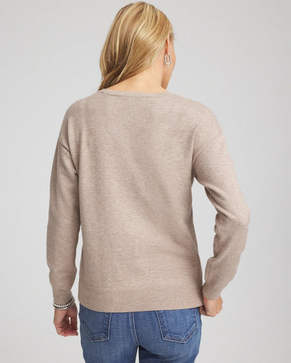 Floral Sequined Pullover - US 3861