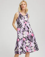 Zenergy® Floral Palms Lightweight Midi Dress - US 6208