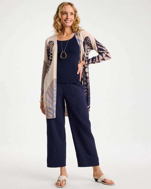 Cotton Gauze Tapered Crop Pant - US 8230