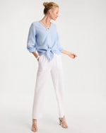 Cotton Gauze Tapered Crop Pant - US 7725