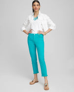 Girlfriend Frayed Cropped Jeans - US 7243