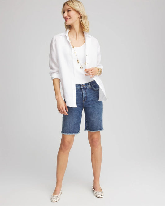 So Slimming® Girlfriend Frayed Jean Shorts - US 2006