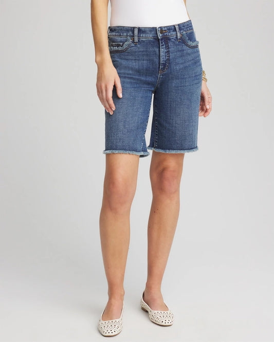 So Slimming® Girlfriend Frayed Jean Shorts - US 2006