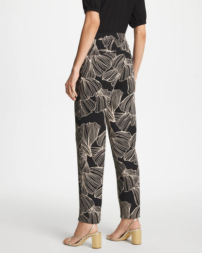 Ginkgo Crepe Tapered Ankle Pants - US 6618