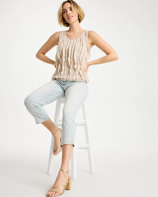 Girlfriend Slim Capri Jeans - US 7846
