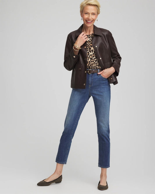 Girlfriend Slim Cropped Jeans - US 2351