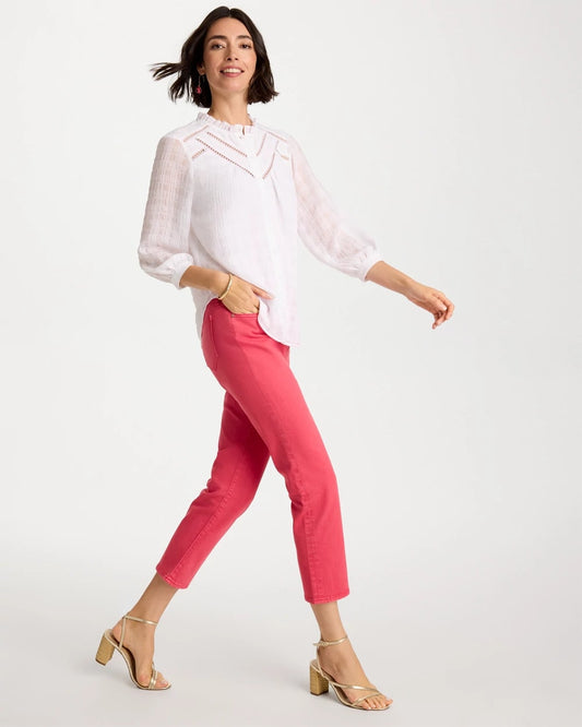 Girlfriend Roll Cuff Crop Jeans - US 8977