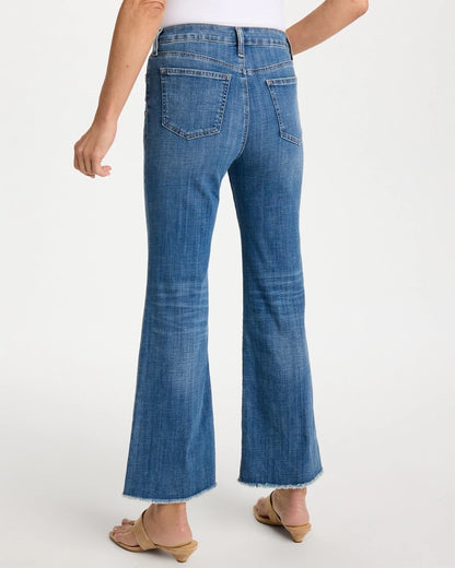 Girlfriend Frayed Flared Jeans - US 4980