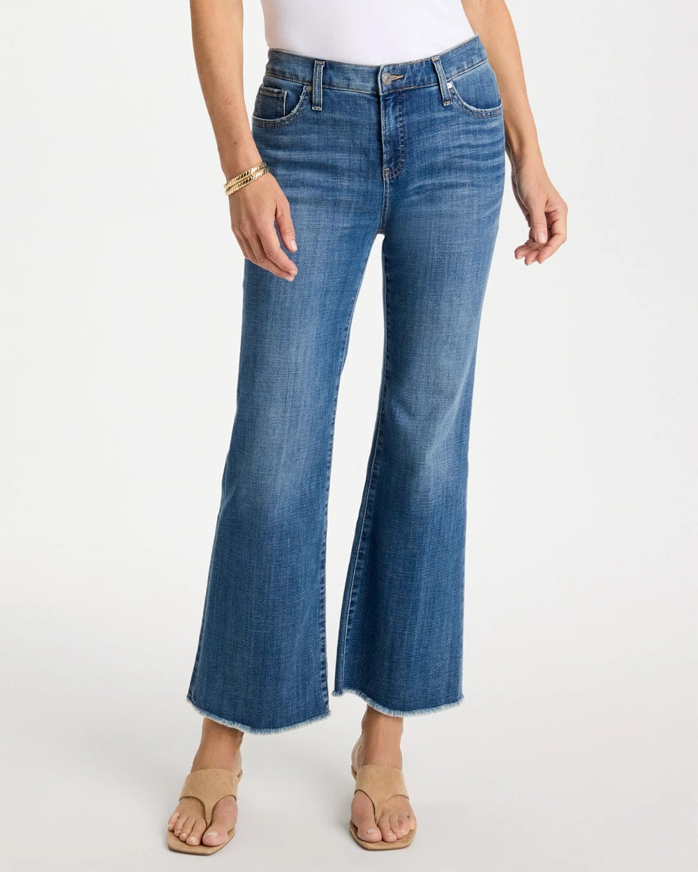 Girlfriend Frayed Flared Jeans - US 4980