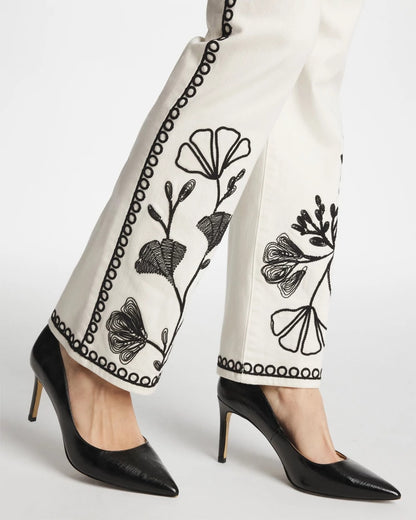 Ginkgo Girlfriend Cropped Flared Jeans - US 8388