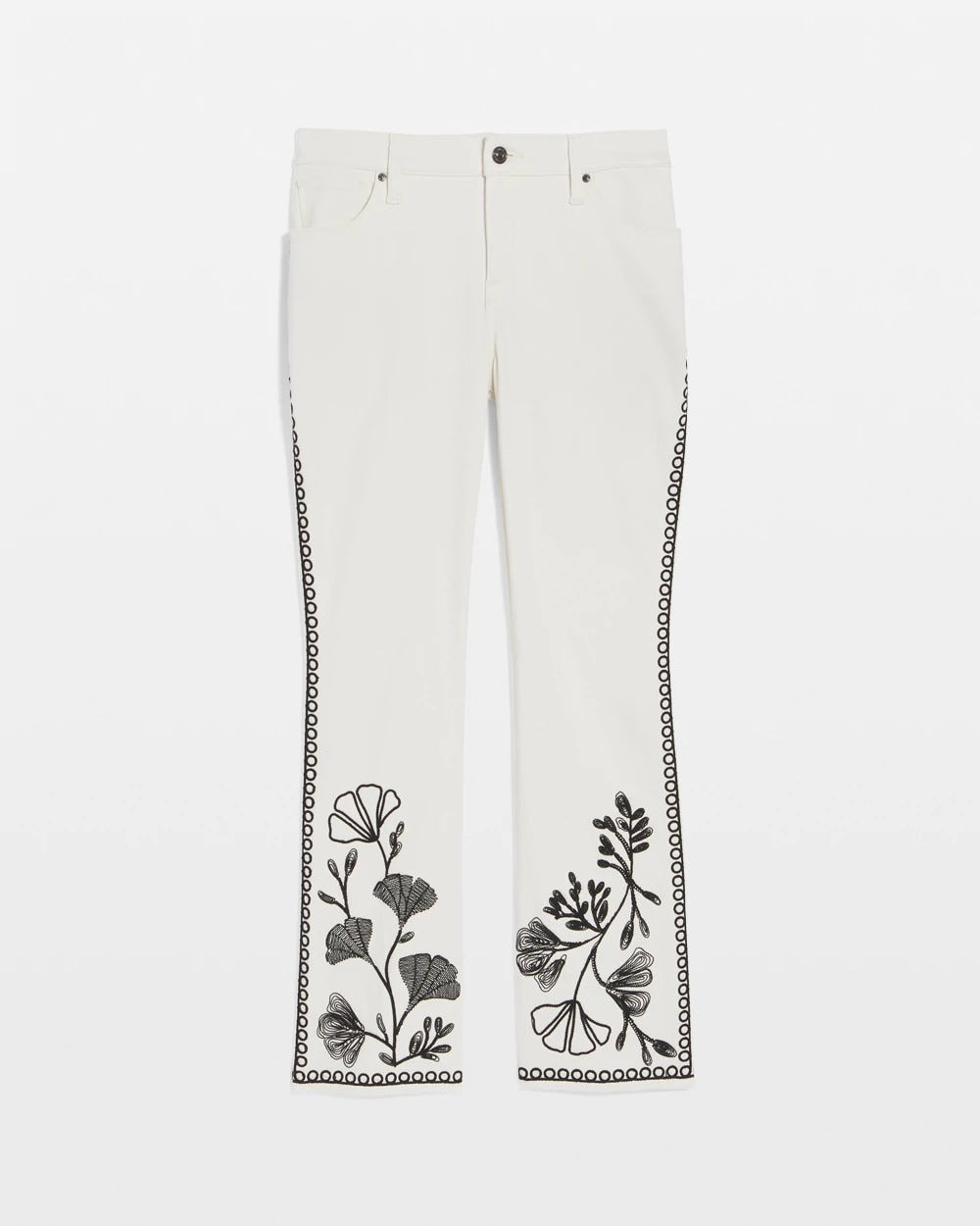 Ginkgo Girlfriend Cropped Flared Jeans - US 8388