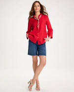 Girlfriend Slim Indigo Jean Shorts - US 8501