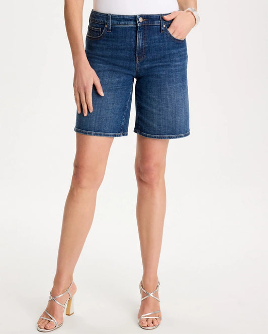 Girlfriend Slim Indigo Jean Shorts - US 8501