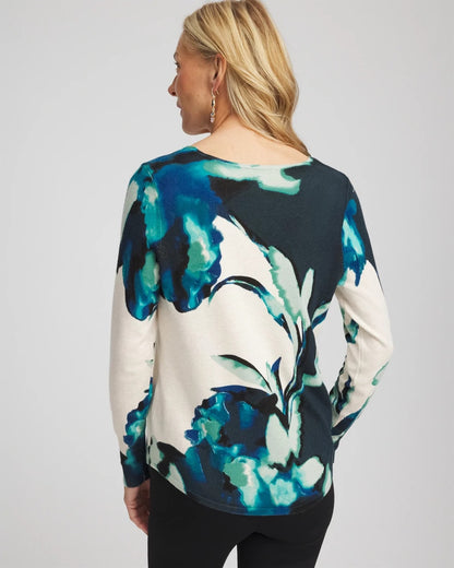 Ella Glacier V-Neck Pullover - US 3103