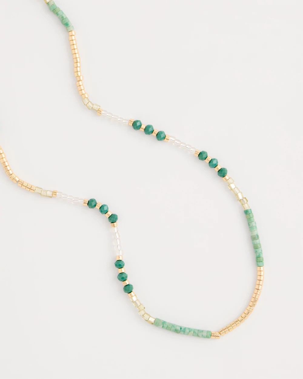 Beaded Long Necklace - US 2163