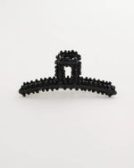 Black Raffia Hair Clip - US 4857