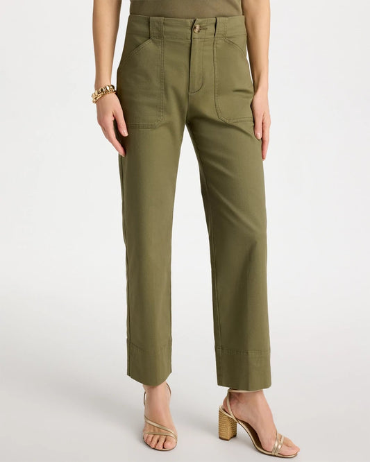 High Hem Straight Crop Pants - US 6433
