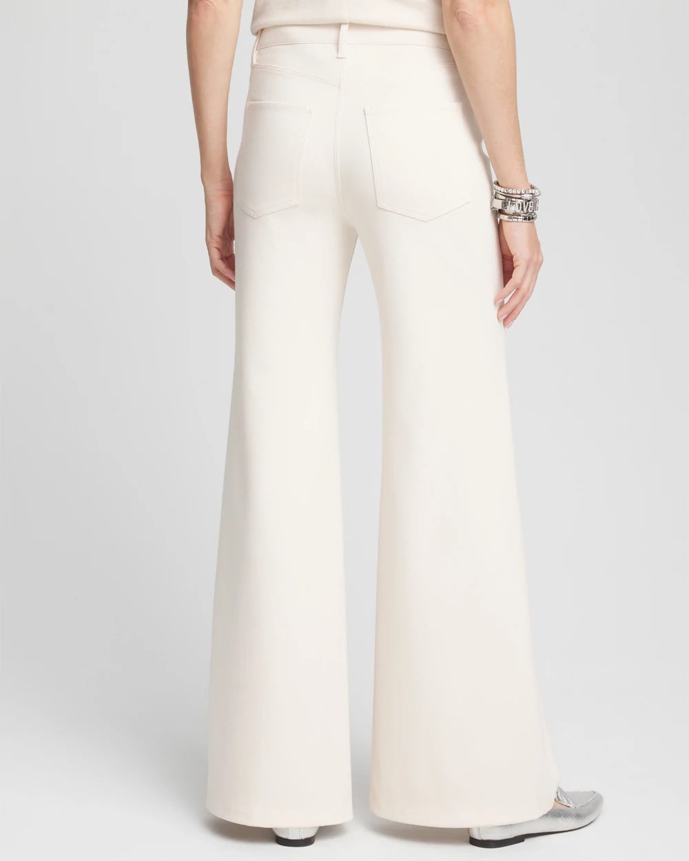 High Rise Wide Leg Ponte Pants - US 5729