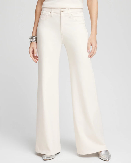 High Rise Wide Leg Ponte Pants - US 5729