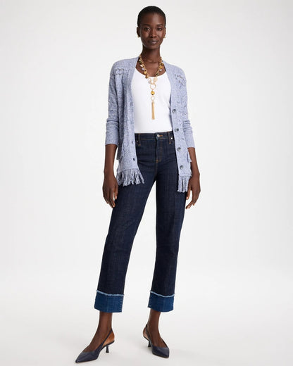 Girlfriend Frayed High-Rise Jeans - US 0760