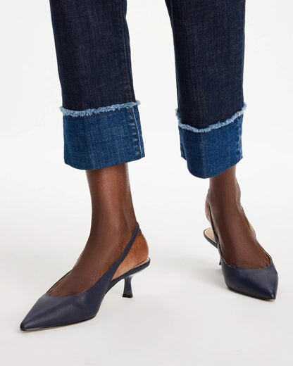 Girlfriend Frayed High-Rise Jeans - US 0760