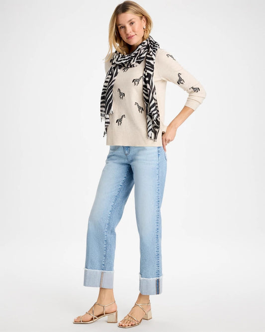 Vintage Chic Fray Straight Crops - US 4422