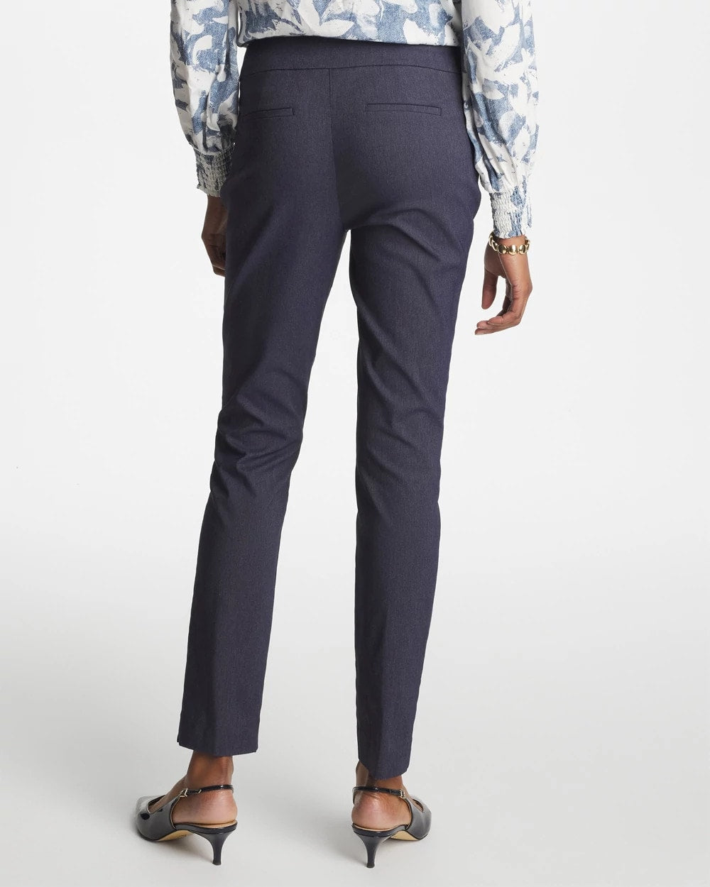 Indigo Brigitte™ Slim Pull-On Ankle Pants - US 0714