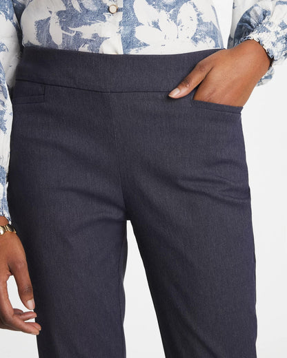 Indigo Brigitte™ Slim Pull-On Ankle Pants - US 0714