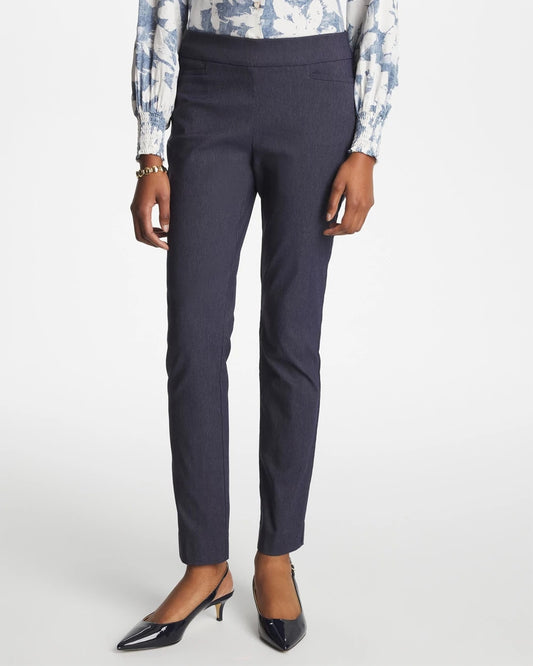 Indigo Brigitte™ Slim Pull-On Ankle Pants - US 0714