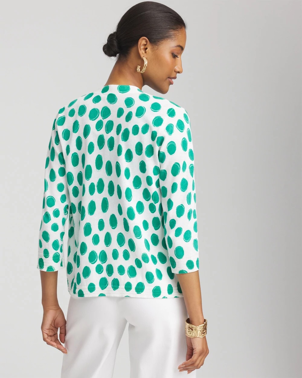 Polka-Dot Summer Romance Short Cardigan - US 1549