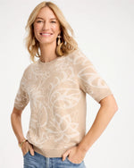 Ella Soutache Short-Sleeve Sweater - US 6488