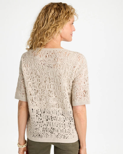 Cotton-Blend Dolman Pullover Sweater - US 3857