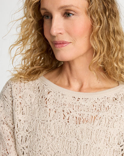 Cotton-Blend Dolman Pullover Sweater - US 3857
