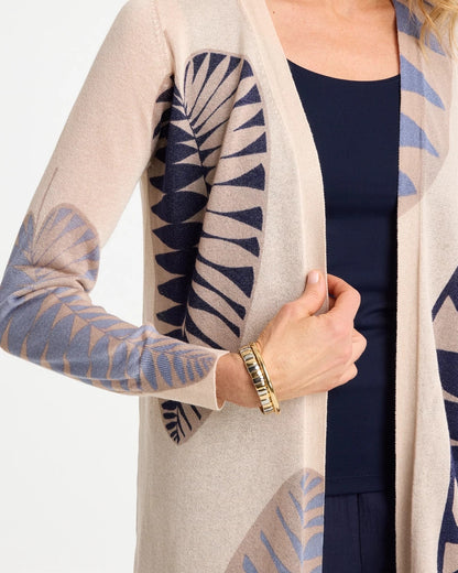 Long Leaf Print Summer Romance Cardigan - US 0940